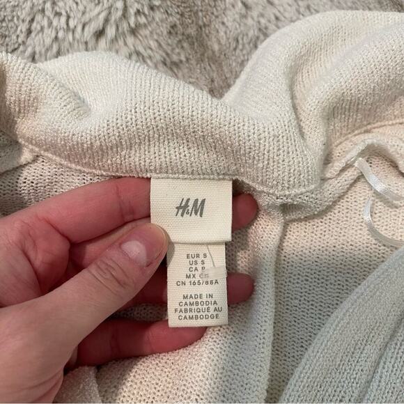 H&M Cream Knit Oversized Costal Summer Dress - Picture 4 of 5